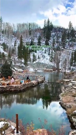 Did you catch that last clip? 🙈 📍Strawberry Park Hot Springs - Steamboat Springs, CO ✔️