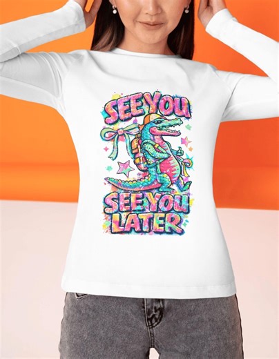 Retro Cartoon Alligator PNG – See You Later Shirt Design (digital Download) - Etsy