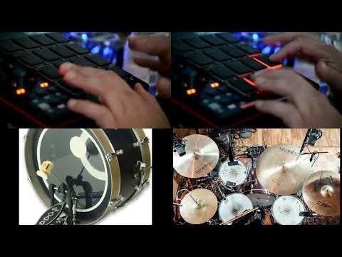 AKAI Professional MPD 218 drums recording technique.