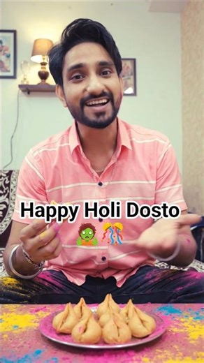 Happy Holi Dosto #funnyshorts #comedyshorts #shortsfeed #cartoon #animation #trending #aivideo