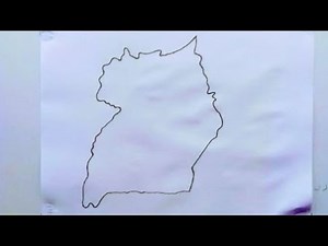 How to draw a map of Uganda