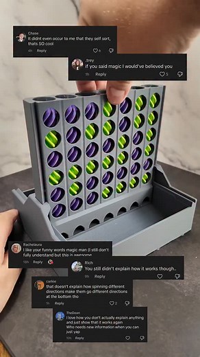 3.9K views · 13K reactions | Self sorting connect 4? Cascade connect How does it work STL: "Cascade connect - A Self Sorting Connect 4" by CyberYeti | Mike's Quest Log | Facebook