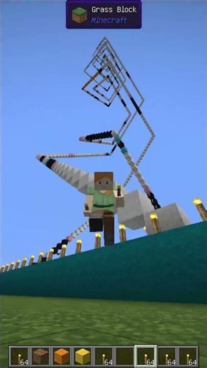 Wait Till The End 😳 Minecraft Falling Blocks Art That Feels SO GOOD! #minecraft