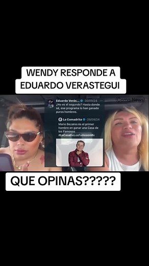 Wendy Guevara responde a Eduardo Verástegui
