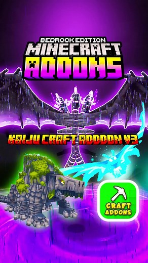 New Kaiju Craft Addon V3: Minecraft Bedrock Gameplay