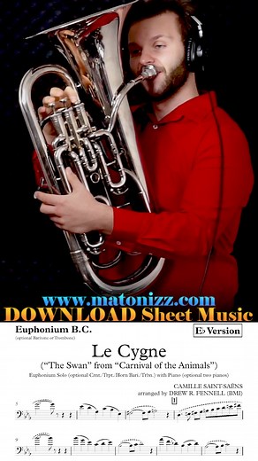 That Bb 😍😍😍 📥 FULL VIDEO & SHEET MUSIC - https://www.matonizz.com/product/the-swan/ 📯 JP274s EUPH BUNDLE - https://www.matonizz.com/product/jp274s-matonizz/#configuration 🏫 STUDY WITH ME AT SETON HILL UNIVERSITY - amatonis@setonhill.edu 👨‍🎓 ONLINE LESSONS - euphonium.legends@gmail.com #swan #Euphonium #classicalmusic #SheetMusic #saintsaens #saintsaëns #theswan | Matonizz