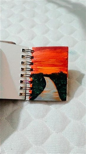 Mini Art 🎨 ✨️✨️ #minipainting #Art #painting #scenery