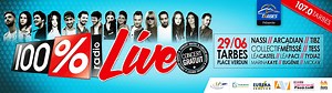 LE 100% LIVE , C'EST CE JEUDI ! VOUS VOULEZ RENCONTRER LES ARTISTES DU 100% LIVE EN VIP, ENVOYEZ " VIP " PAR SMS AU 7 17 18 ! | 100% Radio - Les Tubes et l'Info