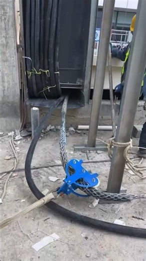 Underground cable pulling process