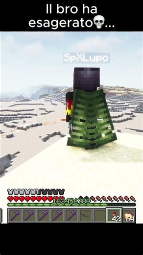 Il bro ha esagerato💀... #minecraft #meme #funny #games
