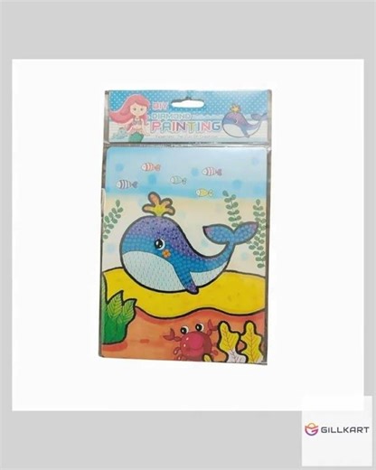 Pack Of_2 Diamond Painting Kit - Dolphin | Cardboard | Stationery | 2+ Years