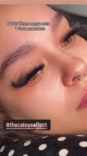 POV: Mega volume cat-eye lashes that don’t whisper 😮‍🔥 They announce. Mega volume 😮‍🔥 or too much? 👀👇 Now accepting new clients deal $110 #MegaVolumeLashes #MegaCatEye #LashTok #LashReveal #bookedandbusy