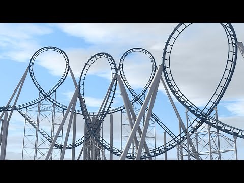 8 Inversion Arrow Dynamics Hyper Looping Coaster - Preview POV - NoLimits 2 Roller Coaster Simulator
