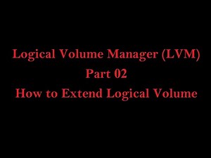 Logical Volume Manager (LVM) - Part 02 (Tamil)