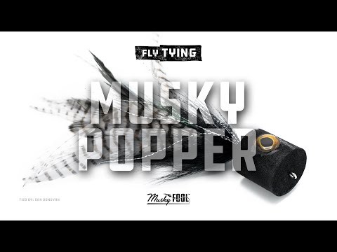 How to tie a simple, but deadly Musky Popper Fly by Musky Fool