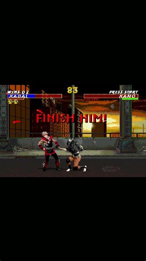 Mortal Kombat 3💀 Kabal absolute beast 😱 combos and fatalitys💀 #retrogaming #retrogames #foryou
