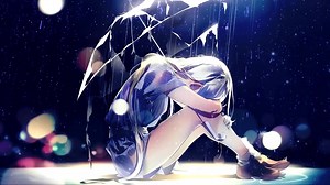 Umbrella Girl Live Wallpaper - MoeWalls