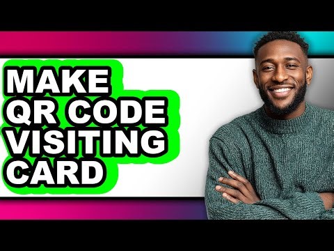 How to Make Qr Code Visiting Card (only Way)
