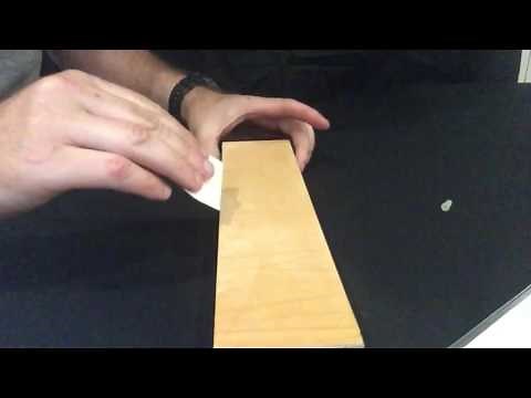 How to apply diamond paste to a leather strop