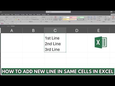 How to add new line in cell in #excel