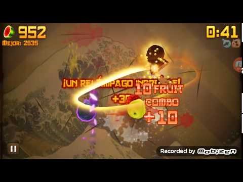 2908!! Best Score!! Record!!! Fruit Ninja Incredible Arcade GOLDEN EMBER BLADE
