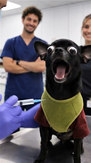 Dog Faints After Seeing Injection 😱😂 | Funniest Vet Visit Ever! #shorts #funnydog #viral