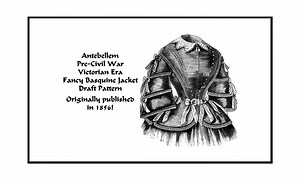 Antebellum Civil War Pattern 1856 Basque Jacket Pdf DOWNLOAD Southern Bell Femme Fatale Fashion Patternparlorpigeon - Etsy