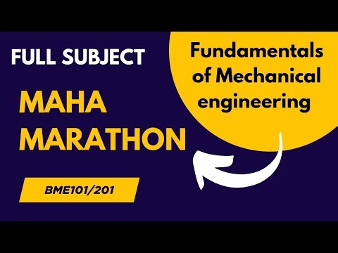 Complete Syllabus in one video || Fundamentals of Mechanical engineering FME #mechanicalengineering