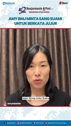 Tanggapan Amy BMJ Usai Sang Suami Aden Wong Klarifikasi Soal Kasus Rumah Tangganya