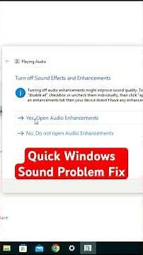 How to Fix Sound or Audio Problem in windows 10 #windows #audio #shorts