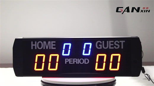 Indoor Ball Games Scoring Digital LED Scoreboard Electronic Score Keeper Board for Basketball Tennis Padel with Remote Control