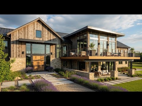 Modern Rustic Barn: Elevated Exteriors and Luxurious Living