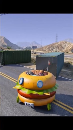 Shinchan 😂 Found Burger Car from Train Container 😍 #gta5shorts #shinchan #godcharanyt
