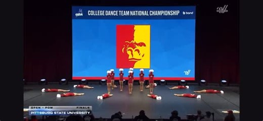 Pom Nationals Performance 2026❤️ Our routine made it to finals and we ended up taking home 7th place in the nation! This was our first time competing in the Pom category in 5 years and we could not be more proud of these results🤍 Costumes: @rebelathleticdance Choreography: @abigailquillen | Pittsburg State University Dance Team