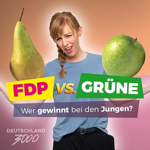 191K views · 1.2K reactions | Die FDP lässt die Grünen im Wahlkampf gerade richtig alt aussehen. Warum bloß?! Eva Schulz kommentiert das Hoch der Liberalen und das Tief von BÜNDNIS 90/DIE GRÜNEN. | Deutschland3000 | Facebook