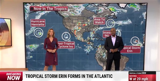 284K views · 2.7K reactions | Tropical Storm Erin is forecast to become the season's first hurricane in the Atlantic Basin this week. Watch to see what we're tracking now: | The Weather Channel | Facebook