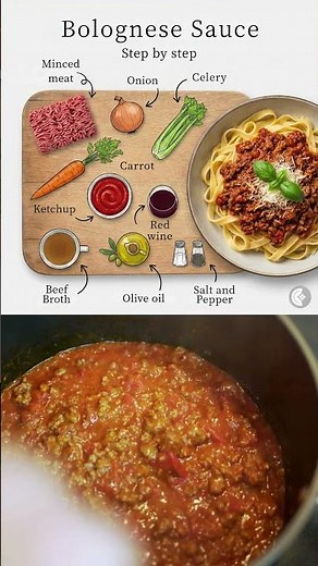 The best bolognese sauce you'll ever make #easynutrition #dinnerideas