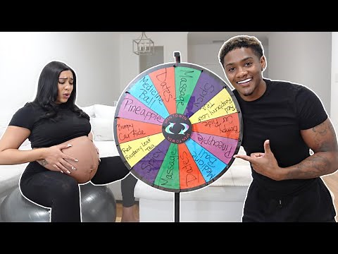 TRYING 10 OLD WIVES TALES TO START LABOR!!! **MYSTERY WHEEL EDITION**