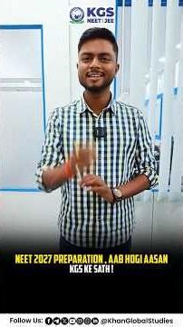 NEET 2027 Preparation , Aab Hogi Aasan , KGS Ke Sath !📚 #neetpreparation #neetexams #success #kgs