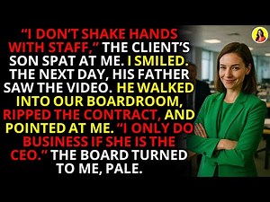 He Refused To Shake My Hand. The Next Day, I Was CEO. | Office Revenge Story