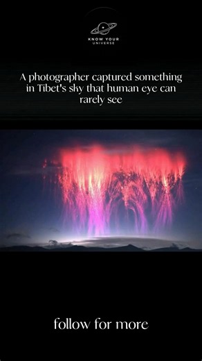 A Rare Sky Phenomenon Captured in Tibet 🌌#space #cosmos