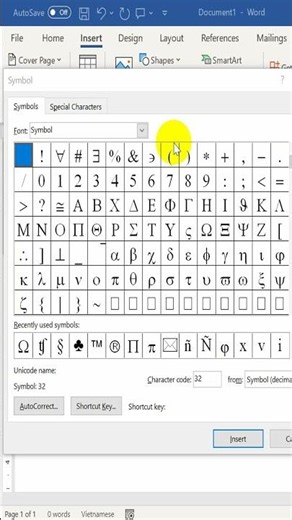 How to insert phone symbol in Word #shorts #howto #viral