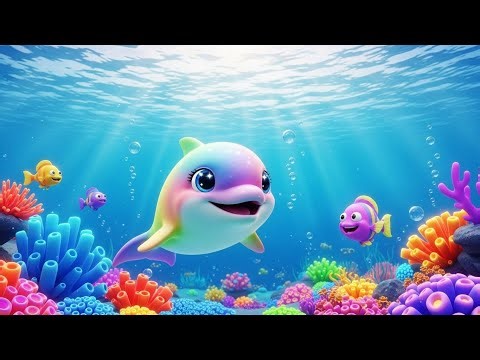 Baby Dolphin Dance Song 🐬🎶 | Fun Baby Songs & Nursery Rhymes for Kids | dolphin song for kids, baby