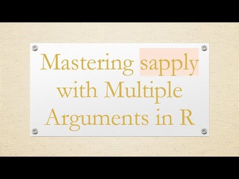 Mastering sapply with Multiple Arguments in R