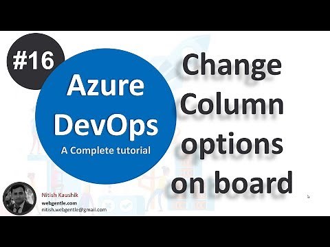 (#16) Change column options on azure board | Azure devops tutorial for beginners
