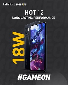 5000mAh battery with a fully optimized 18W Fast Charge to power you from dusk till dawn.🔋⚡️ #InfinixHot12 #FastandFun | Infinix Mobile