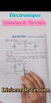 #electronique #circuit #theoreme Thevenin #diviseur de tension
