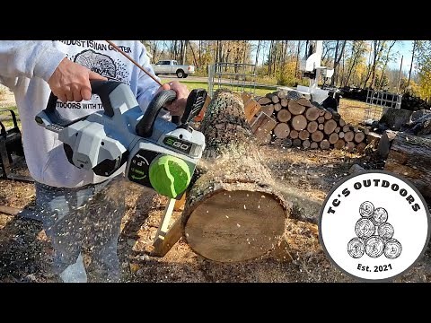 This Chainsaw SAVED My Firewood Season: EGO POWER+ ChainSaw 18” Battery Powered Chainsaw