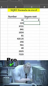 Excel SQRT Function Explained
