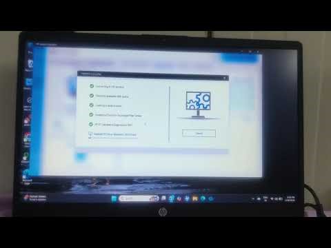 Install HP Support Assistant; check "Updates" for BIOS; download/install; reboot. support.hp.com,